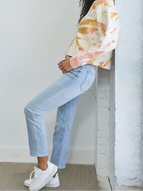 MOTHER The Tomcat Light Wash Straight Leg Ankle Jeans 27